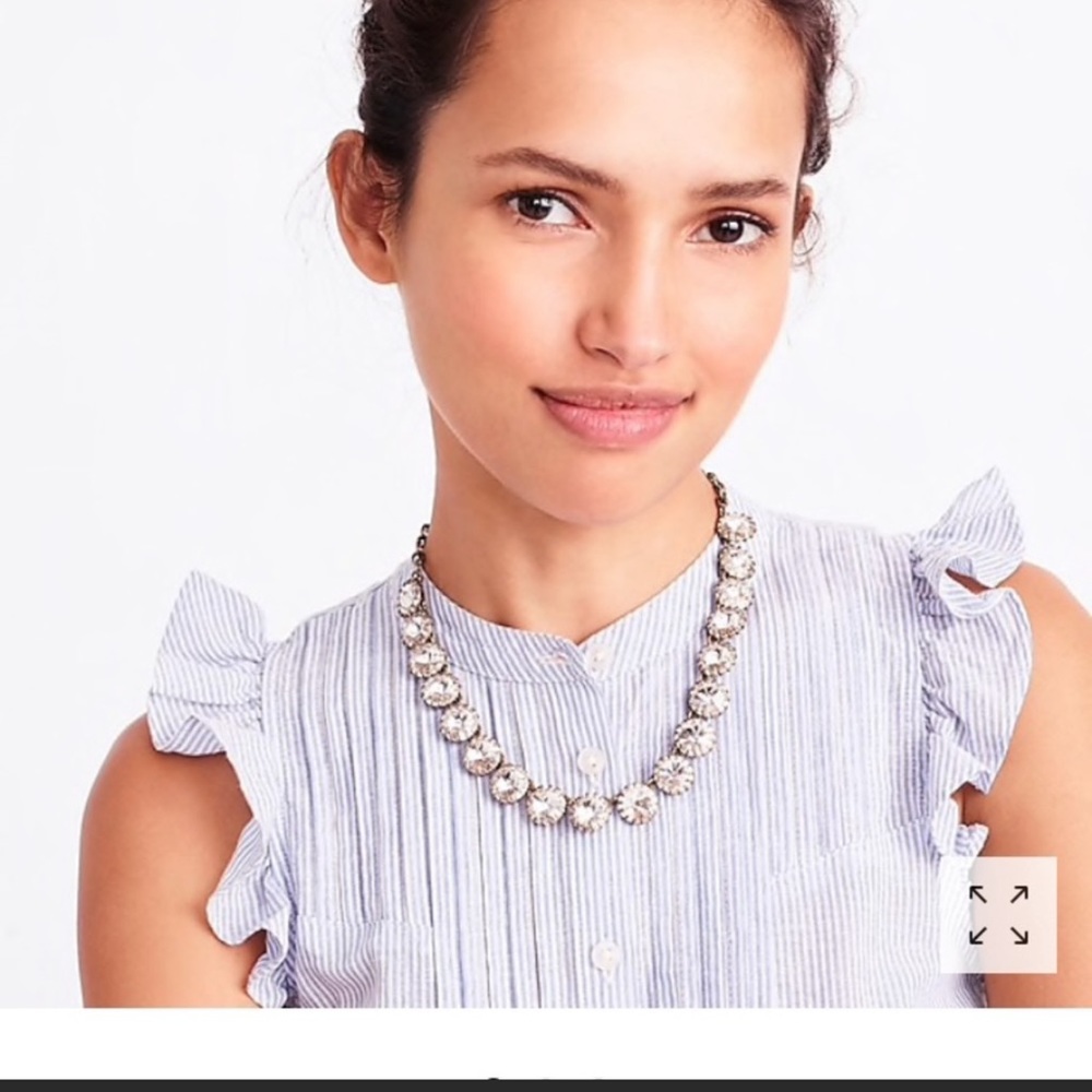 J.Crew Bronze Plated Crystal Necklace